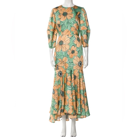 Free People x Autumn Adeigbo Poppy Maxi Floral Print Long Dress SZ 6 NEW $418! - Picture 4 of 13